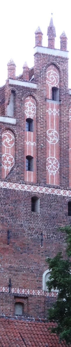 Olcztyn - Giebel der Burg Allenstein