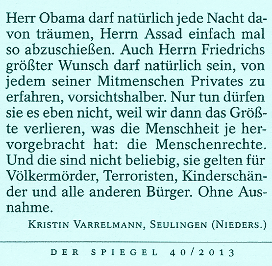 Menschenrechte in Gefahr