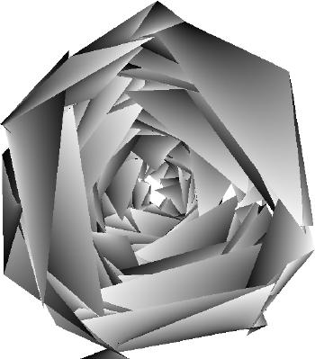 Polare Transformation eines LAYOUTs, mehrfach 360 Grad