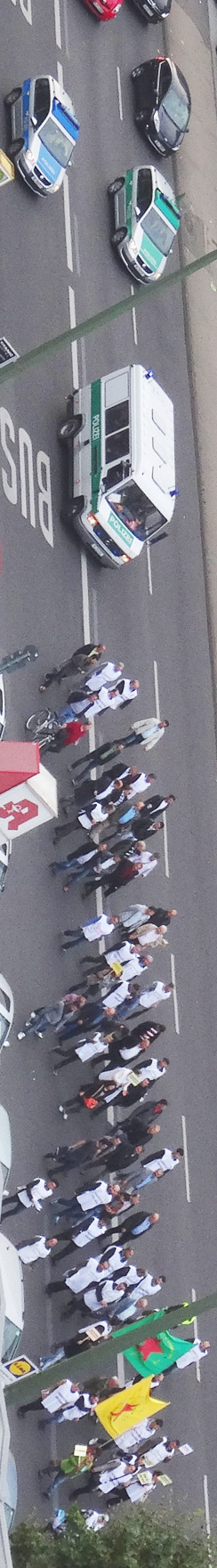 Demonstration in der Leipziger Strasse