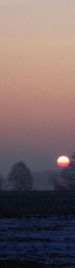 Sunset in Gommern, 07.02.2015, 7:55