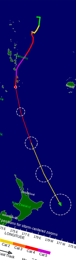 Typhoon PAM über Vanuatus  