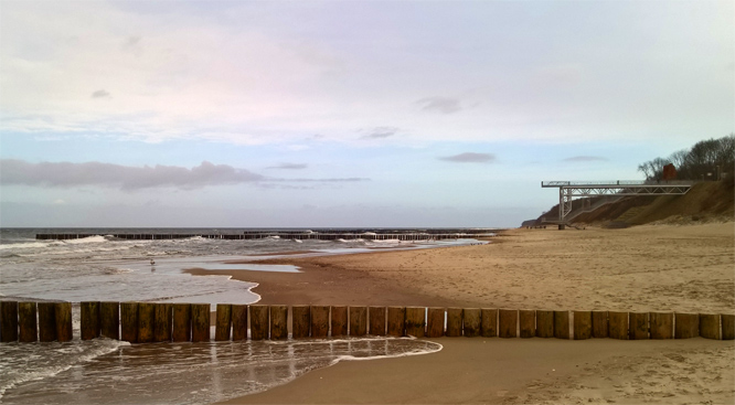 Die Steilkuste vor Tręsacz