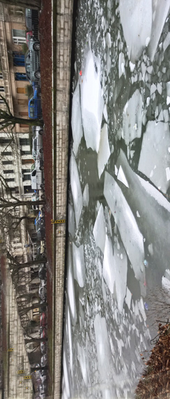 Eis auf dem Landwehrkanal