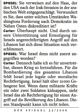 Interview mit Ex-Präsident Carter
