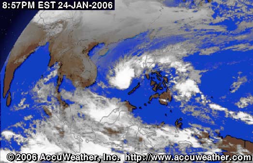 Taifun westlich der Philippinen