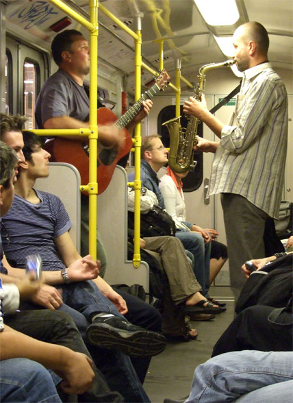 In der U-Bahn