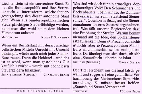 Steuerhinterziehung Kommentare