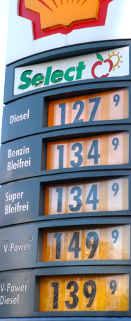 Benzinpreis am 08.01.2008