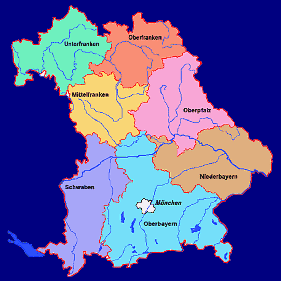 Bayern - Karte