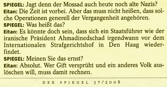 Mossad und Demokratie