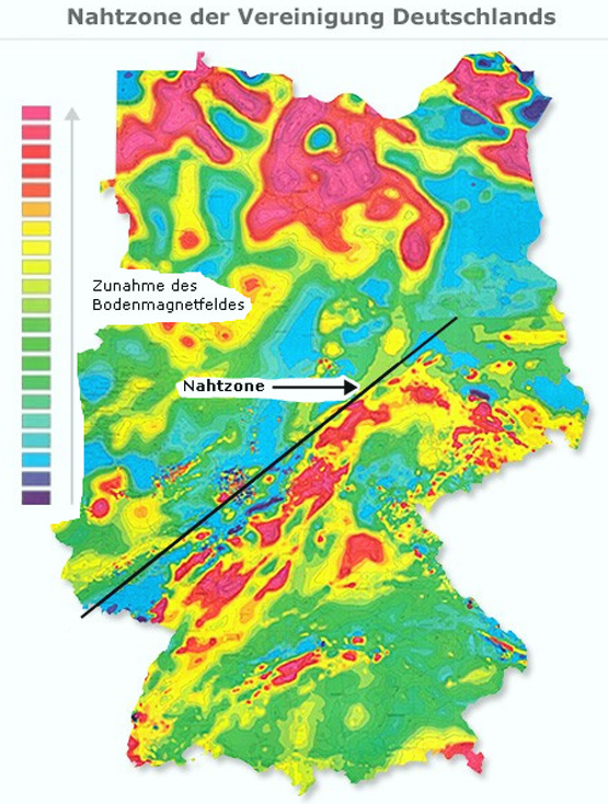 Magnetfeld Deutschland Map