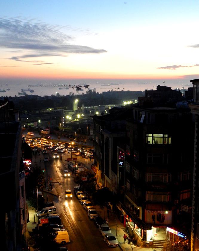 Istanbul, Hotel mit Blick auf den Bosporus